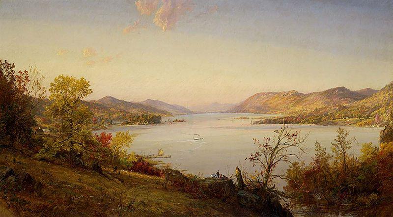 Jasper Francis Cropsey Greenwood Lake oil painting image